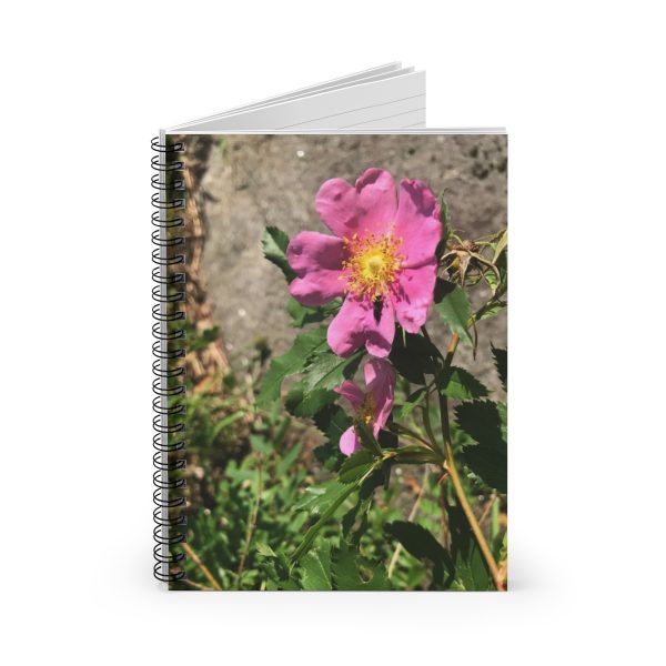 Wild Virginia Rose Spiral Notebook - Ruled Line