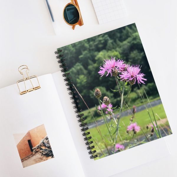 Knapweed Bachelor Button Spiral Notebook - Ruled Line