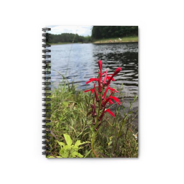 Cardinal Flower Spiral Notebook - Ruled Line